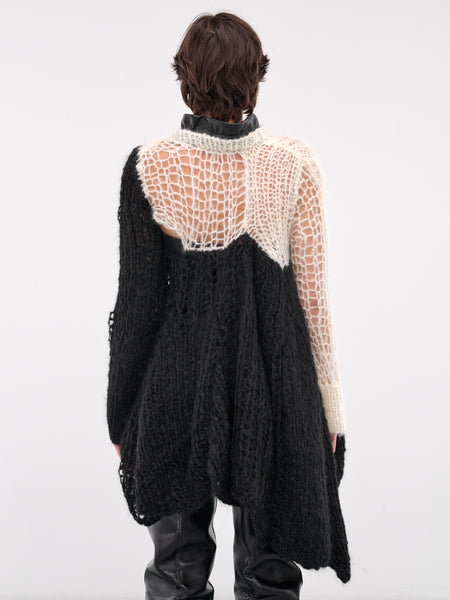 crespcule 24AW Mohair polo Neck ブラック crepuscule（クレプスキュール）の「crepuscule Mohair polo