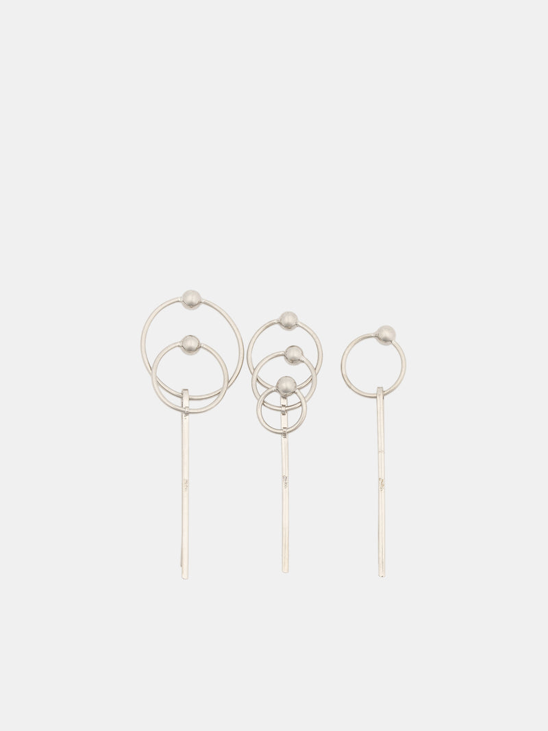 Piercing Hair Pin (24-25-U-EP006-X053-SILVER)