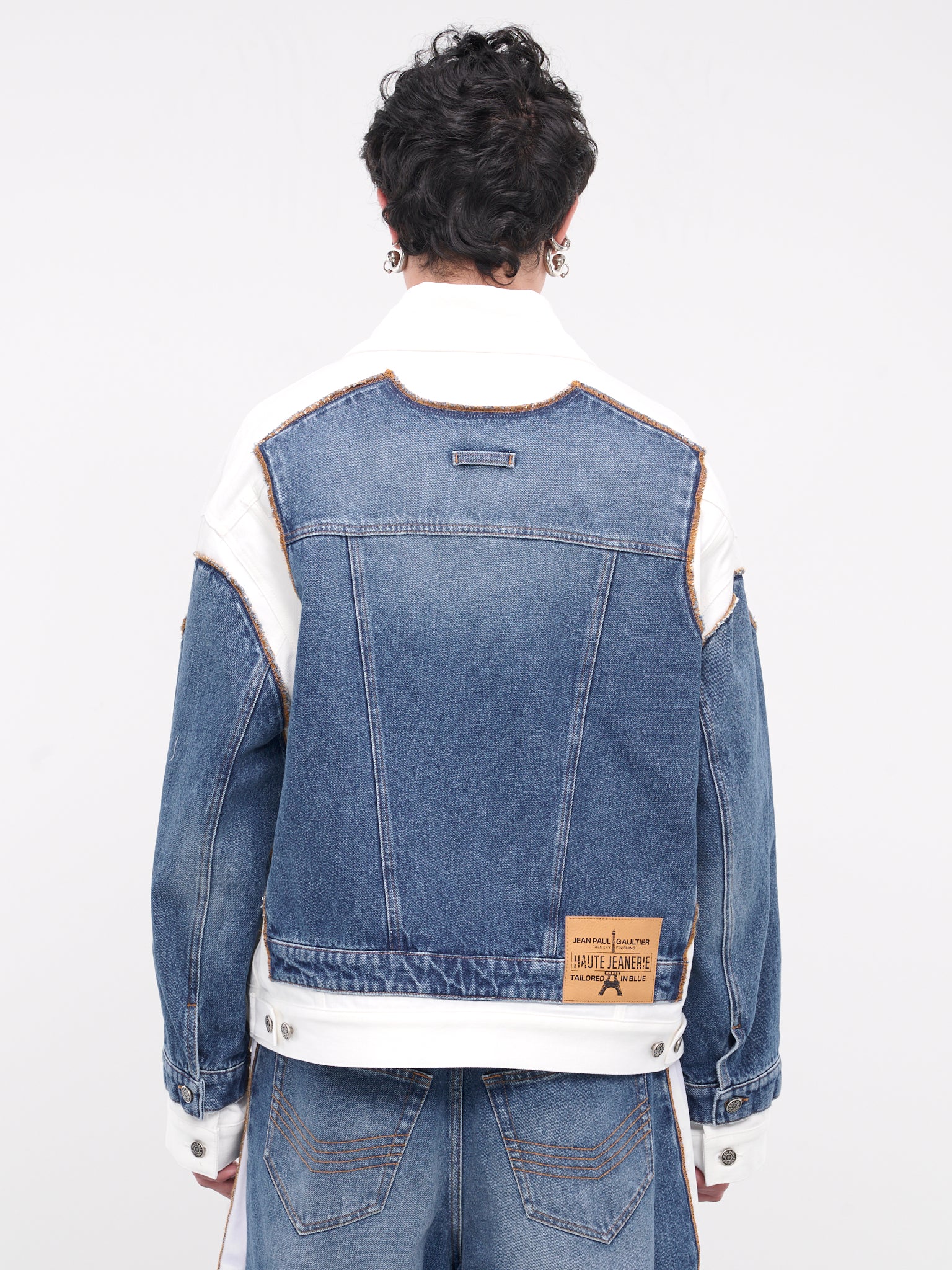Denim Detailed Jacket (24-25-U-VE039I-D013-BLUE-WHITE)