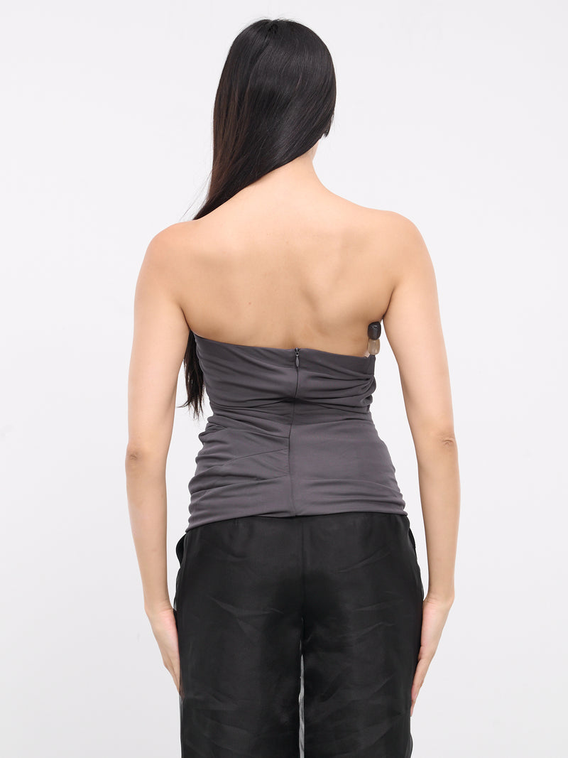 Odessa Arced Side Bustier (24011233-CHARCOAL)