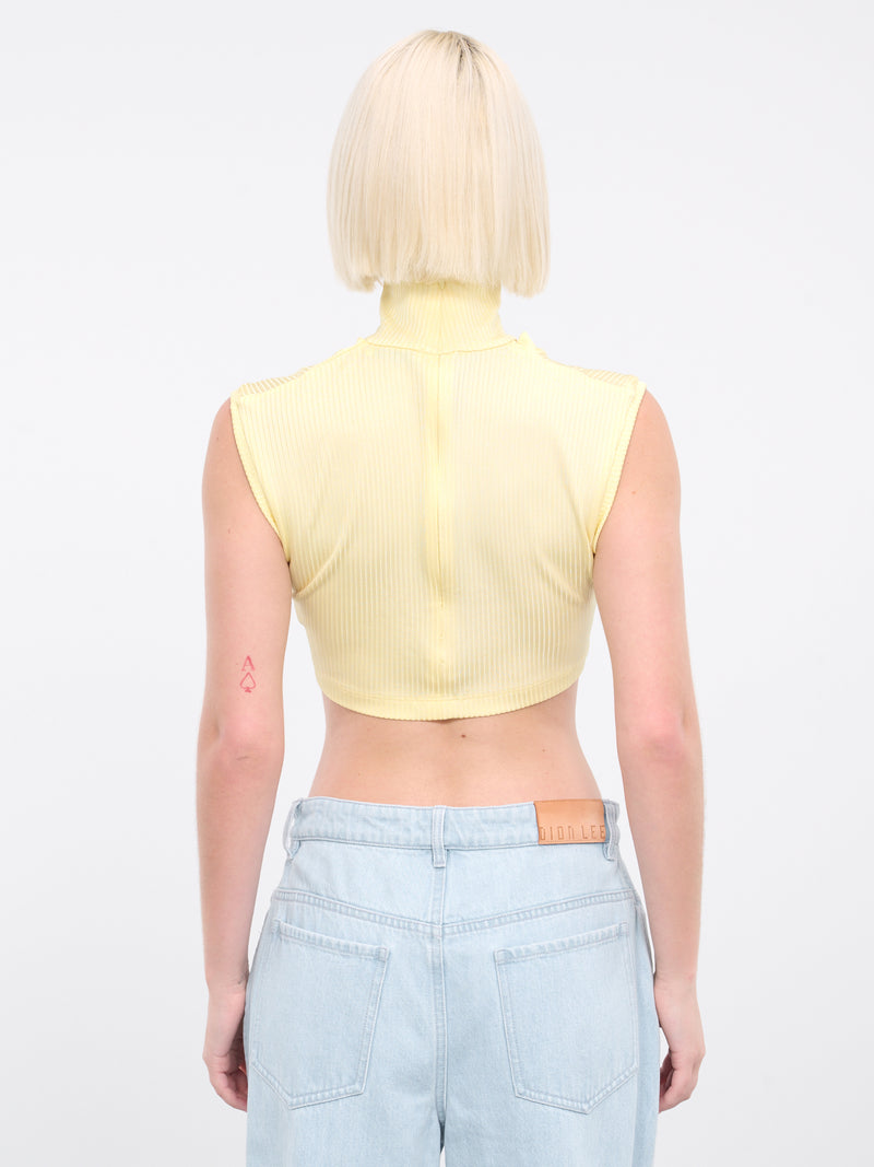 Star Stud Sleeveless Top (2401T11300-CREAM-YELLOW)