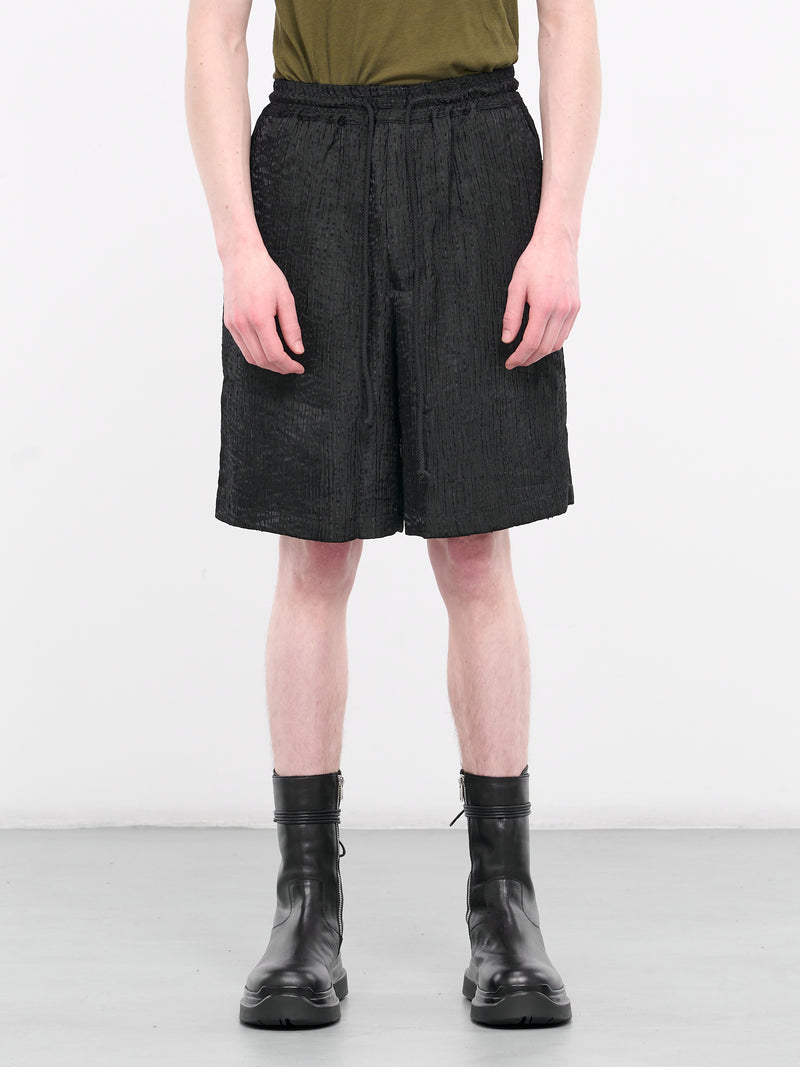 Wave Drape Shorts (241-MST050L-WAVE-JET-BLACK)