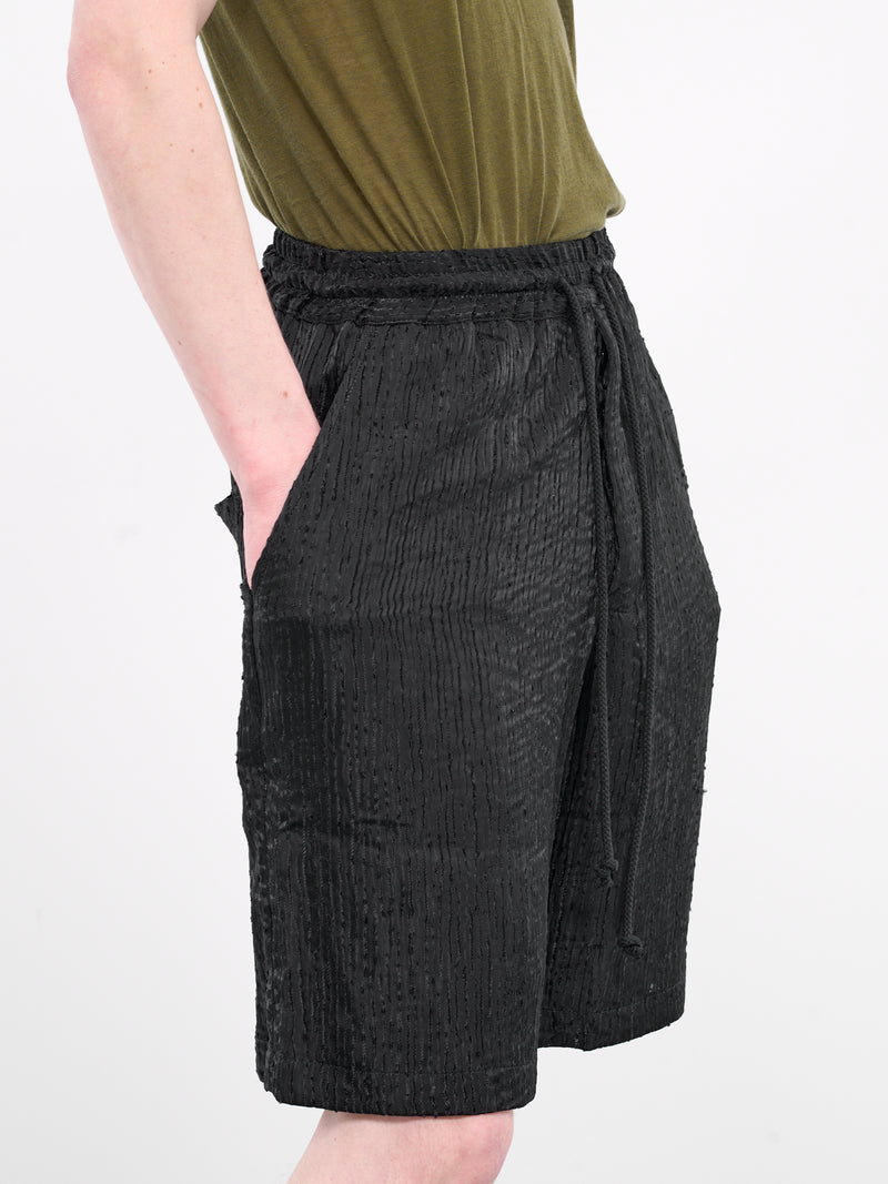 Wave Drape Shorts (241-MST050L-WAVE-JET-BLACK)