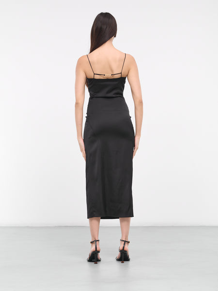 ワンピース JACQUEMUS SS25 LA ROBE NOTTE (251DR1001713 8CP) Jacquemus - La Robe Notte Dress in Croco Brown – Stoy