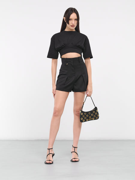 ショートパンツ JACQUEMUS Women Shorts  Burmudas 241PA108 1322 990 Black 23442740_53473590_600.jpg