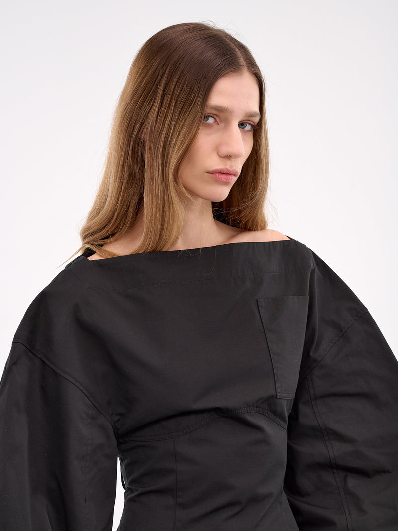The Casaco Shirt Dress (243DR199-1519-BLACK)