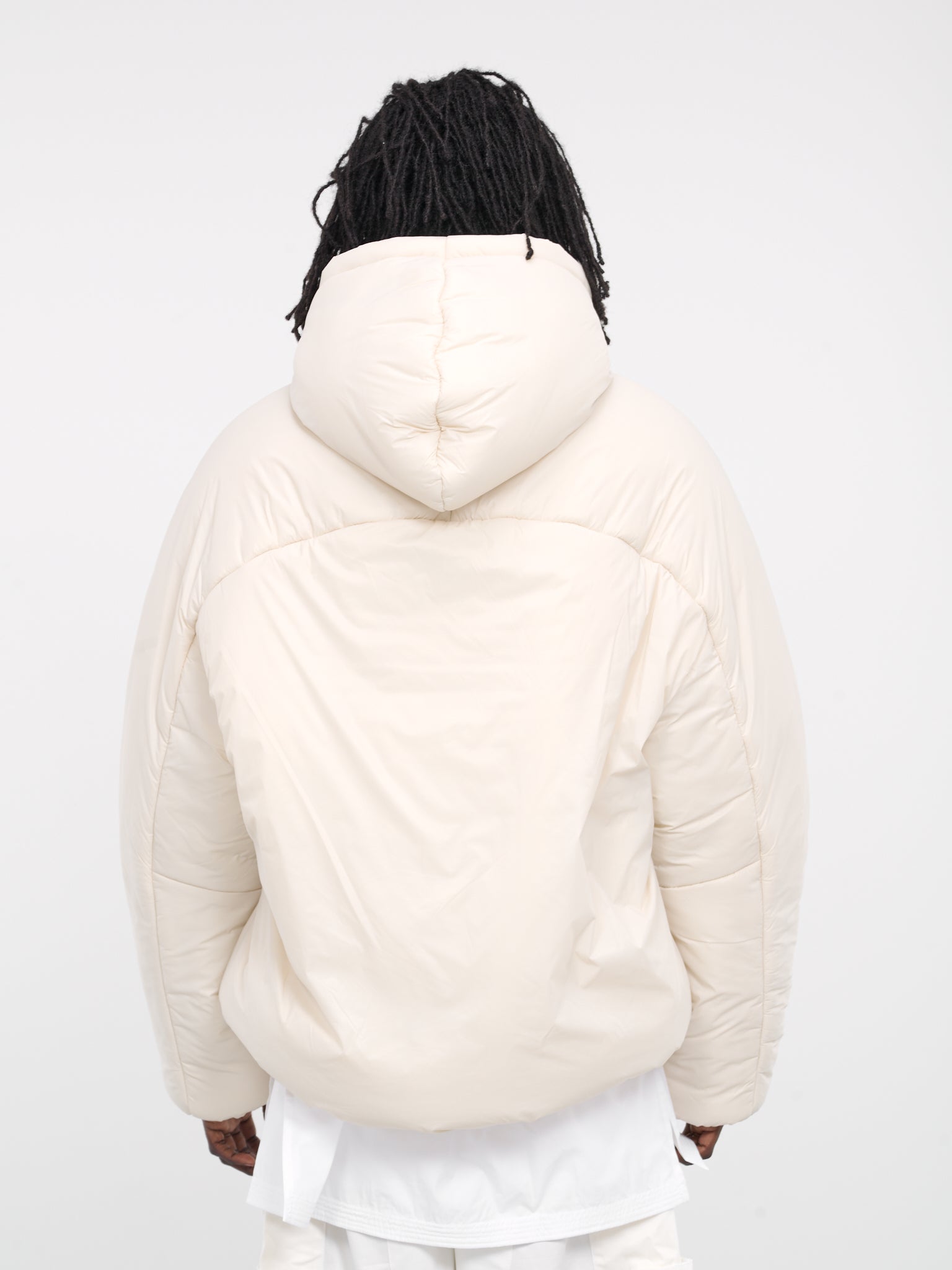 Padded Hooded Jacket (24E96MRU03-ALABASTER)