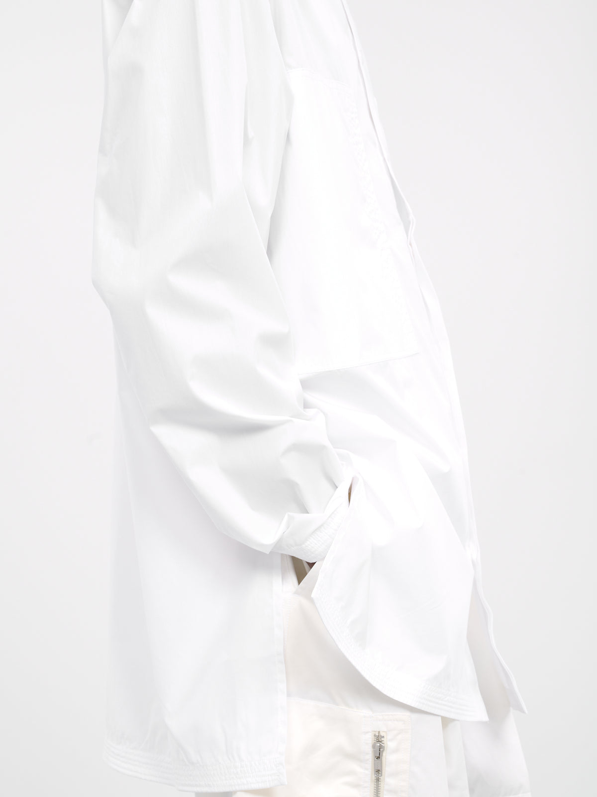 Stand Collar Shirt (24E96MRU18-WHITE)