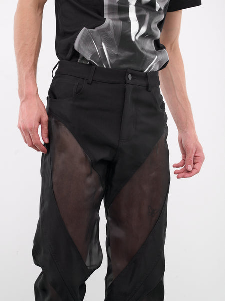 パンツ MUGLER FW24 PA0440 TROUSERS (24F1PA0440470 1999 BLACK) Mugler PA0440 Trouser for Men – LOZURI®