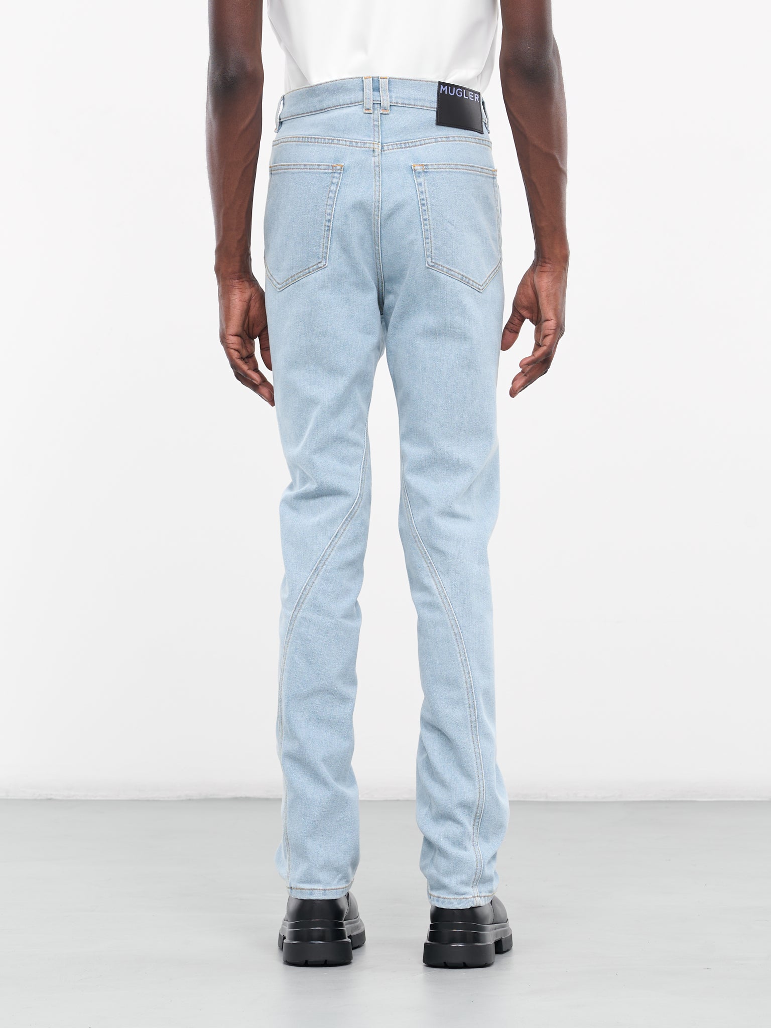 Twisted Seam Denim Jeans (24P6PA0429211-2905-LIGHT-BLUE)