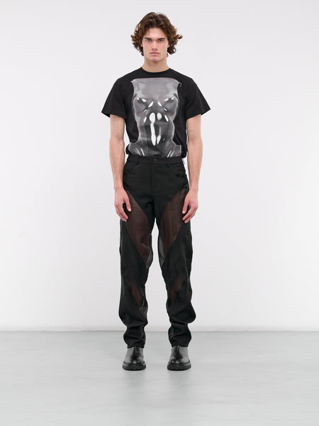 MUGLER Tシャツ black mugler signature logo t-shirt | MUGLER Official