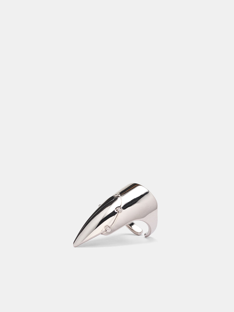 The Silver Brass Nail Ring (25-03-W-JW023-X053-SILVER)