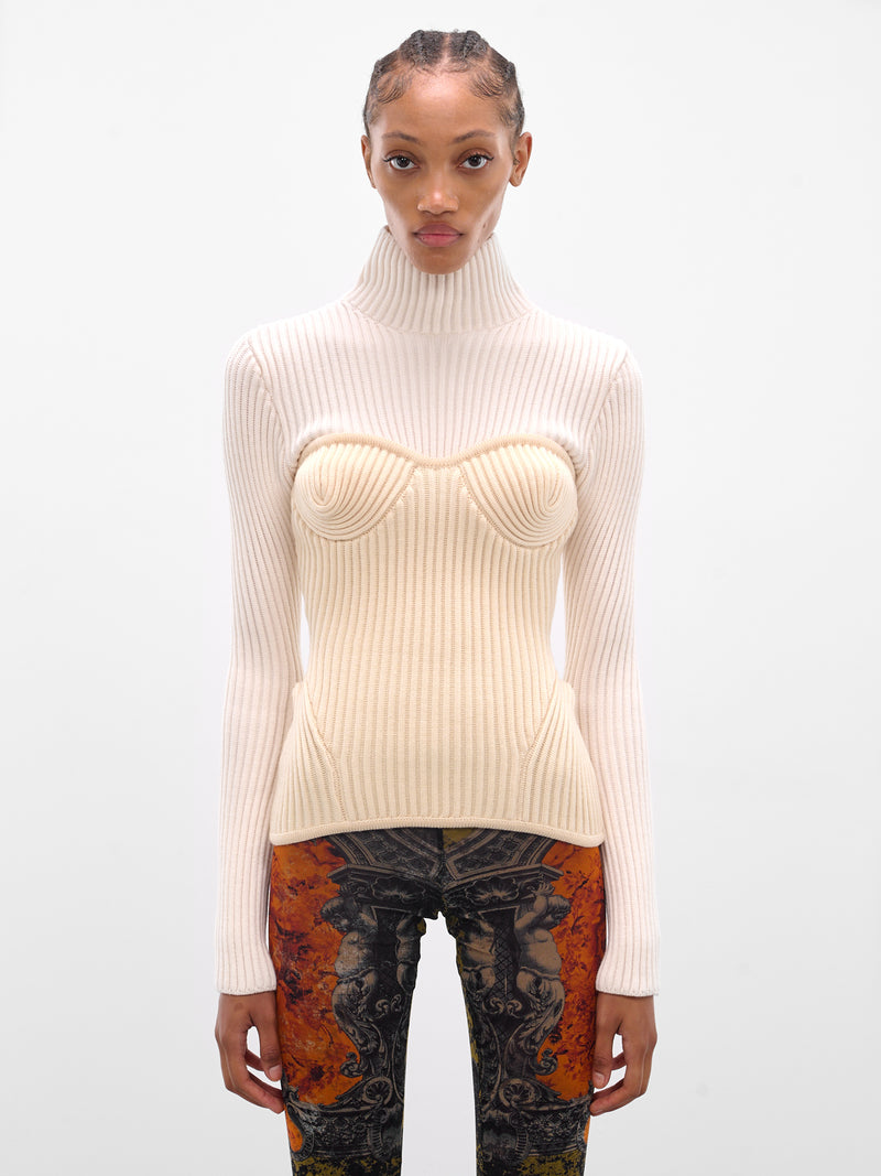 JEAN PAUL GAULTIER Corset Turtleneck | H.Lorenzo - front