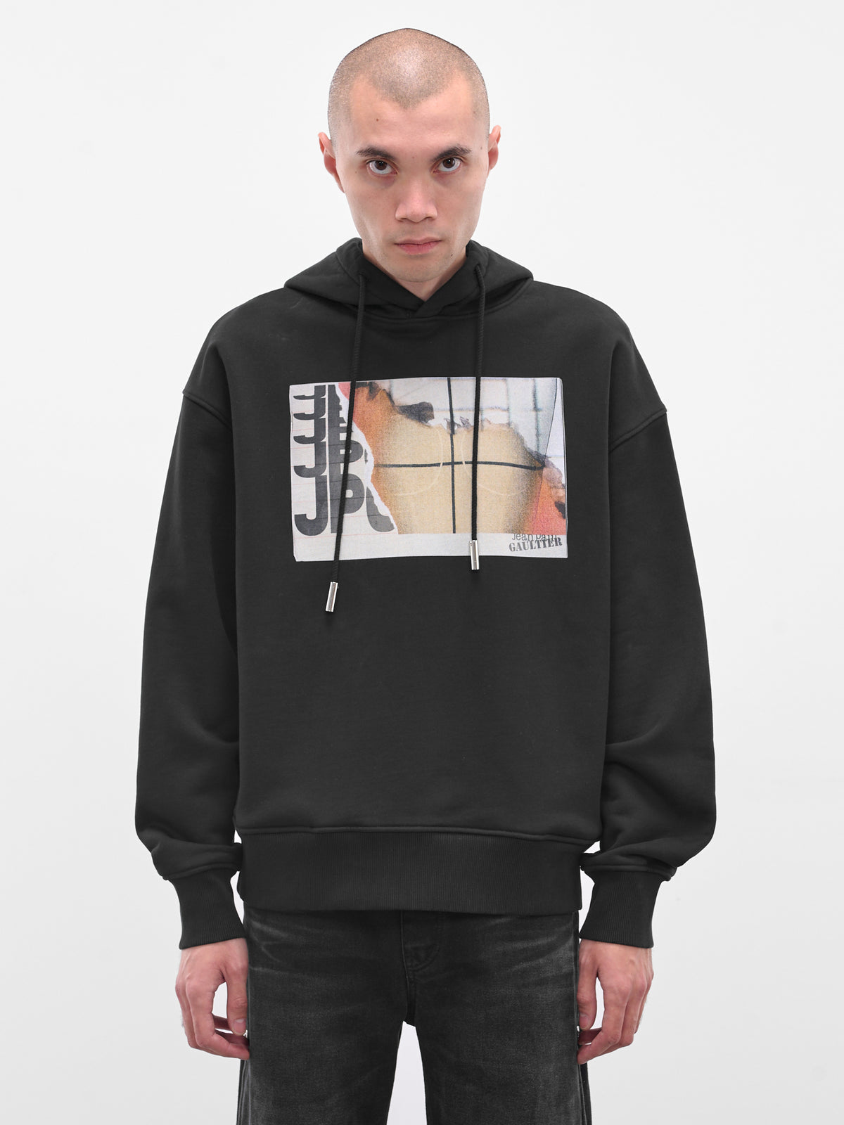 Black Fire Graphic Cotton Hoodie (25-03-W-TO296-J003-MULTI)