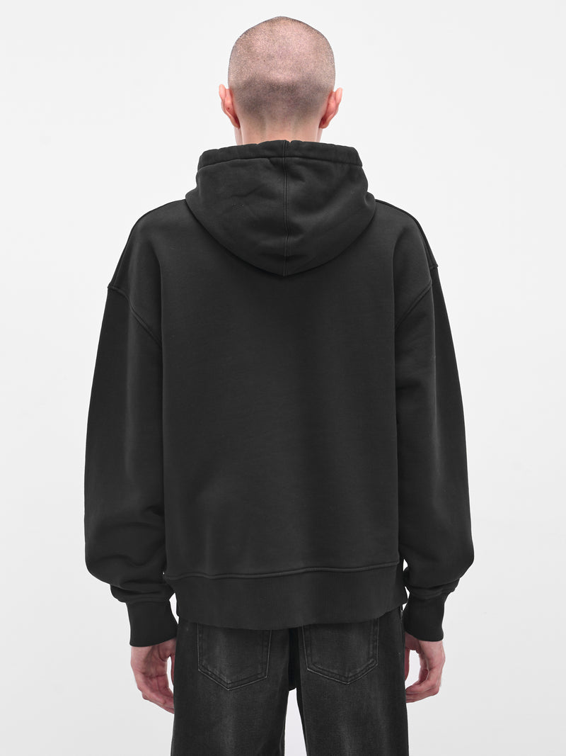 Black Fire Graphic Cotton Hoodie (25-03-W-TO296-J003-MULTI)