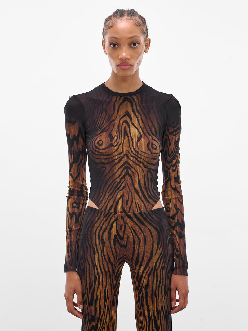 JEAN PAUL GAULTIER Abstract Bodysuit | H.Lorenzo - front