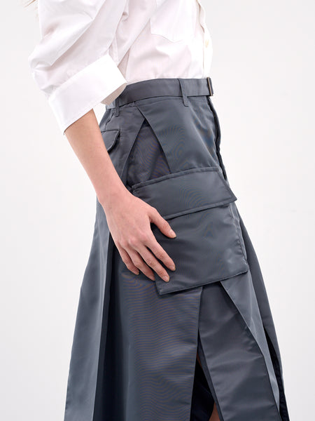 Sacai Nylon Twill Skirt in Black – Hampden Clothing
