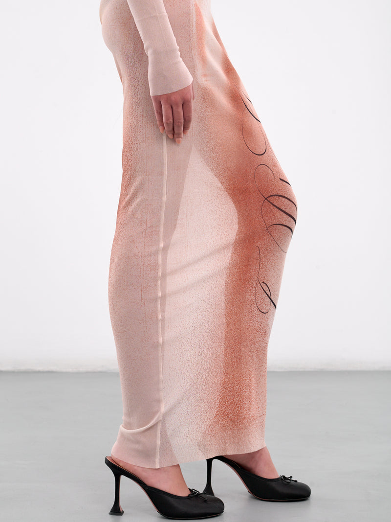 The “Le Classique” Long Dress (25-33-F-RO368-T577-PINK)