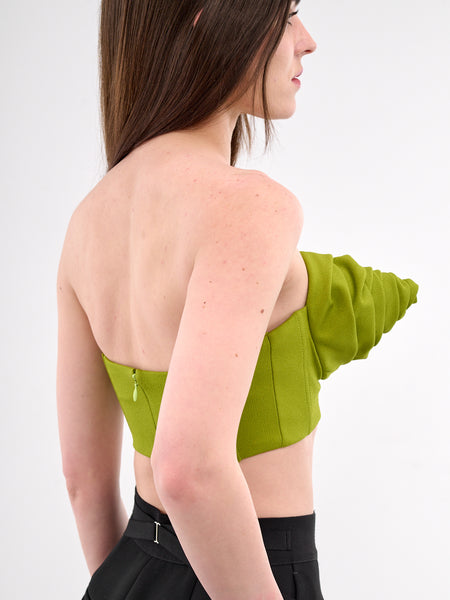 トップス DECO depuis 1985 JAQUARD BRA TOPS DECO depuis 1985 (デコ ドゥピュイイチキューハチゴー) SILVER