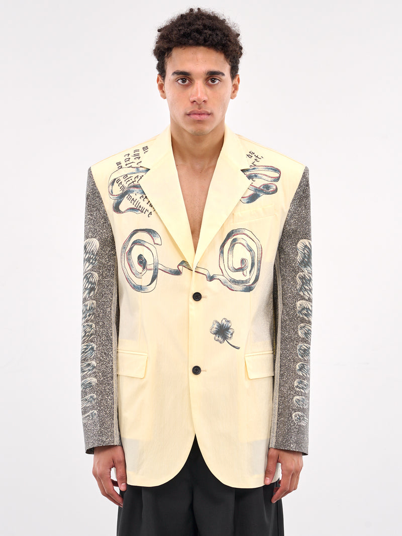 The Multi-Tattoo Suit Jacket (25-34-U-VE105-C588-BLACK-WHITE)