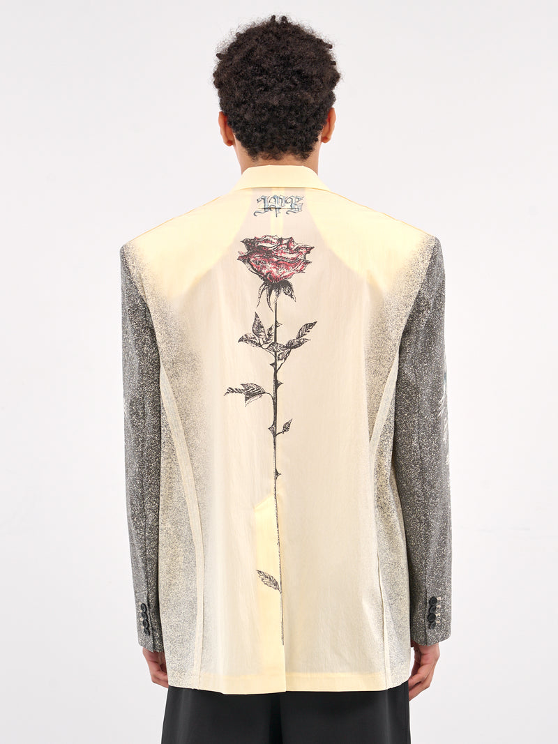 The Multi-Tattoo Suit Jacket (25-34-U-VE105-C588-BLACK-WHITE)