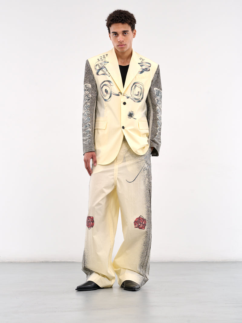 The Multi-Tattoo Suit Jacket (25-34-U-VE105-C588-BLACK-WHITE)