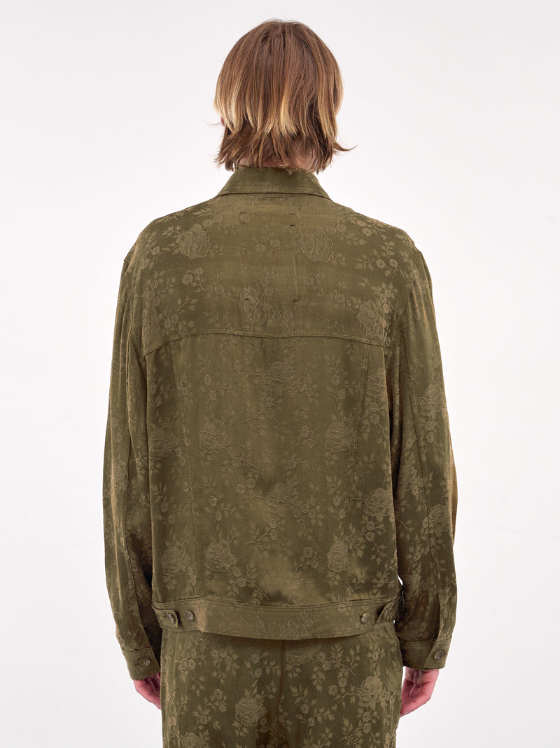 Antique Floral Work Jacket (251-MJK052-KHAKI)