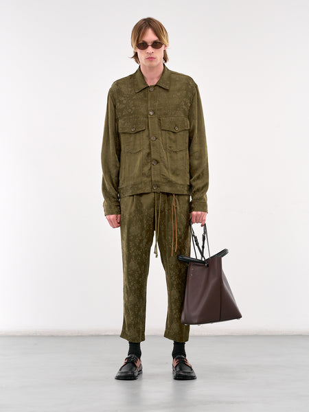 Antique Floral Work Jacket (251-MJK052-KHAKI)