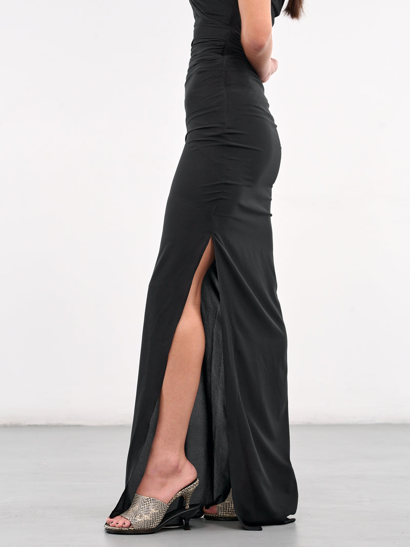 The Rita Long Dress (251DR237-1767-BLACK