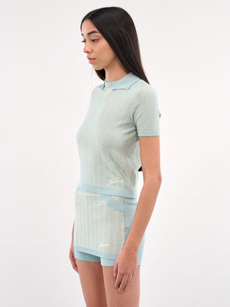 Tシャツ・カットソー JACQUEMUS SS25 LE POLO MARINO (251KN597 20252BU) The Marino polo shirt by JACQUEMUS | Official website