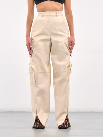 パンツ WIRROW linen cargo pants beige WIRROW linen cargo pants beige
