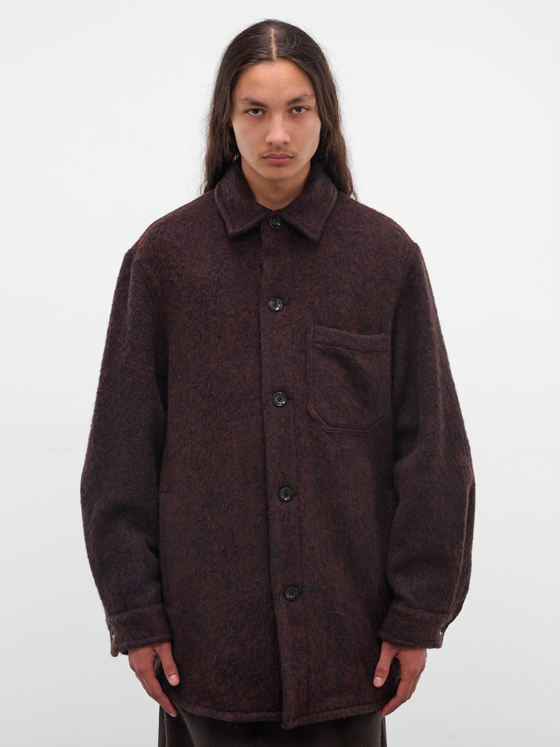 Brown Wool-Mohair Painter's Jacket (252-MJK109-BROWN)