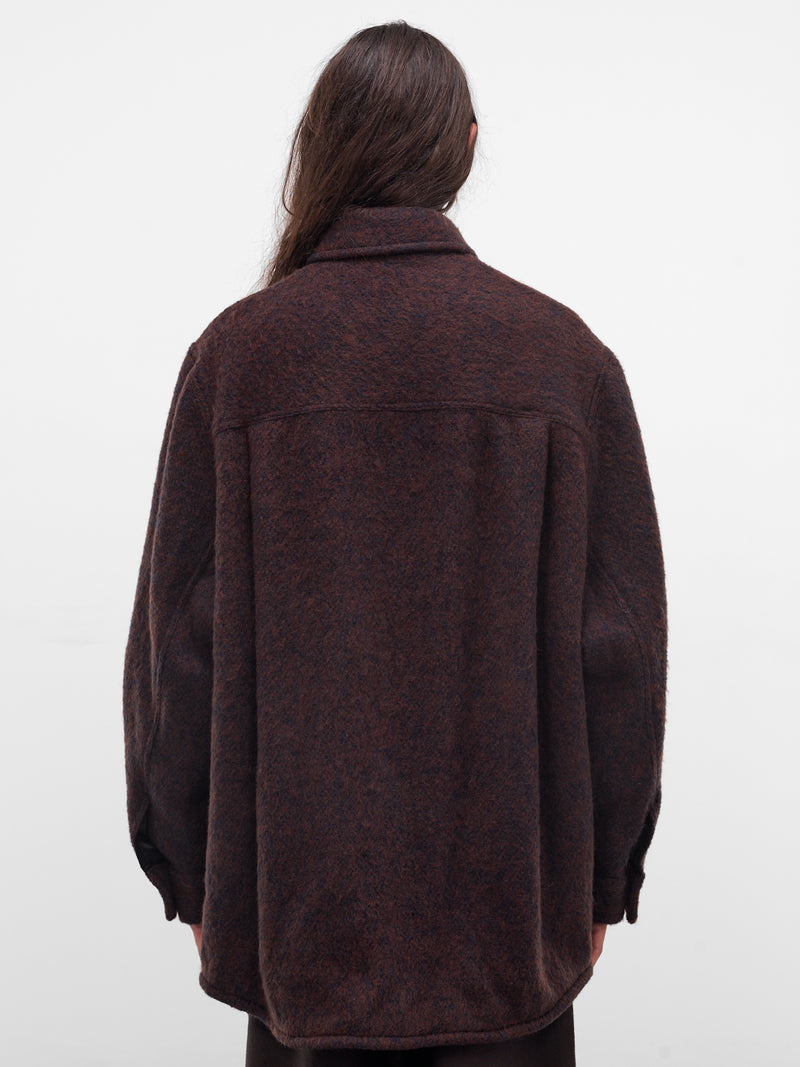 Brown Wool-Mohair Painter's Jacket (252-MJK109-BROWN)