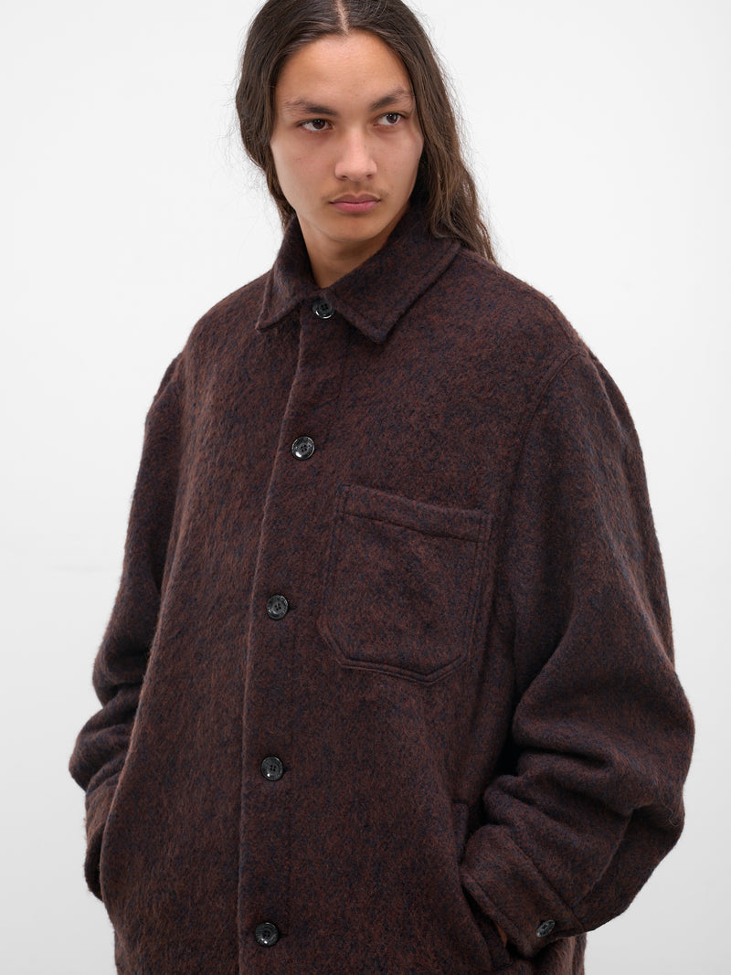 Brown Wool-Mohair Painter's Jacket (252-MJK109-BROWN)