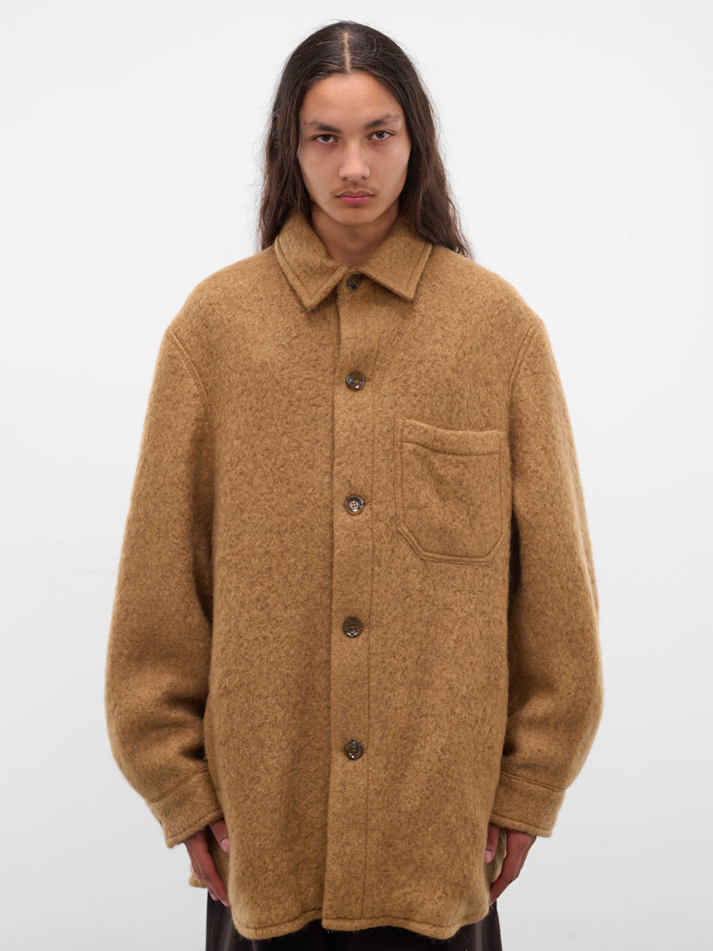 Camel Mohair-Blend Painter's Jacket (252-MJK109-CAMEL)