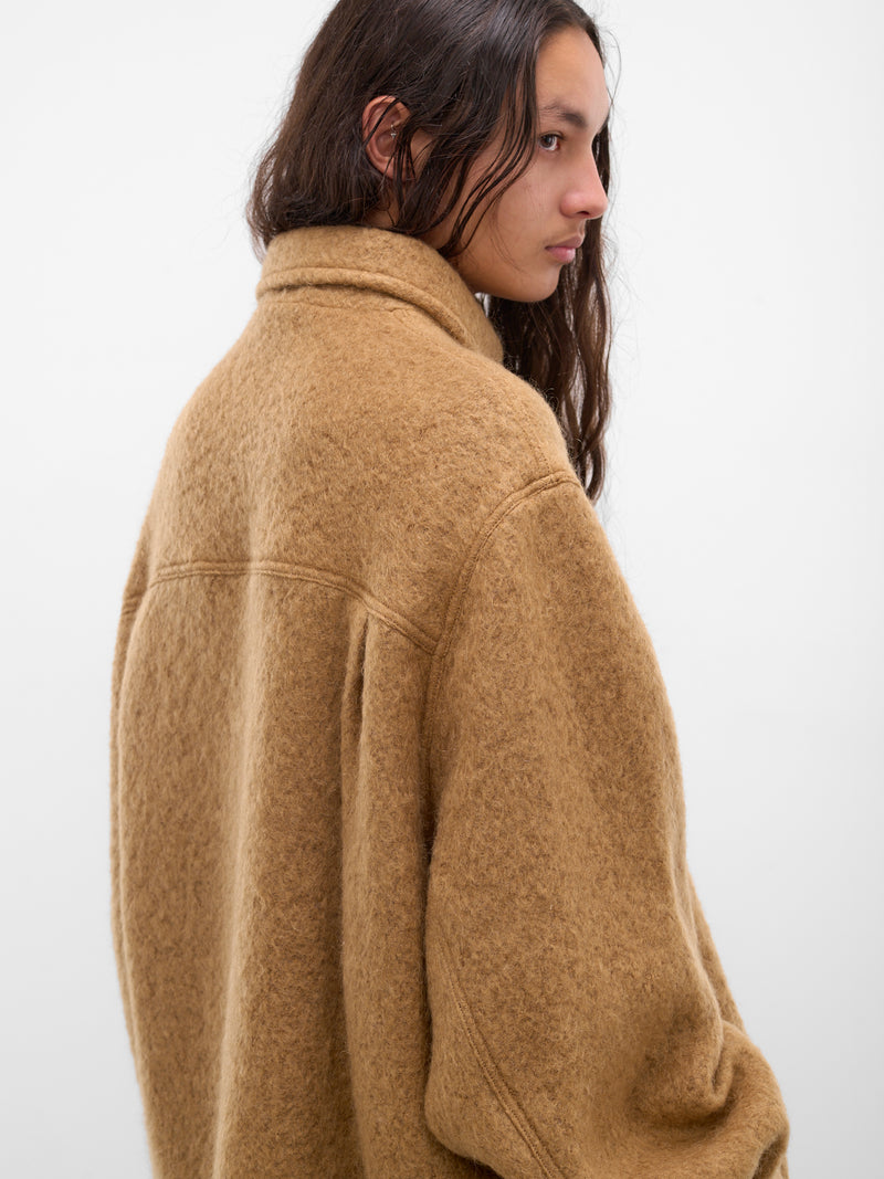 Camel Mohair-Blend Painter's Jacket (252-MJK109-CAMEL)