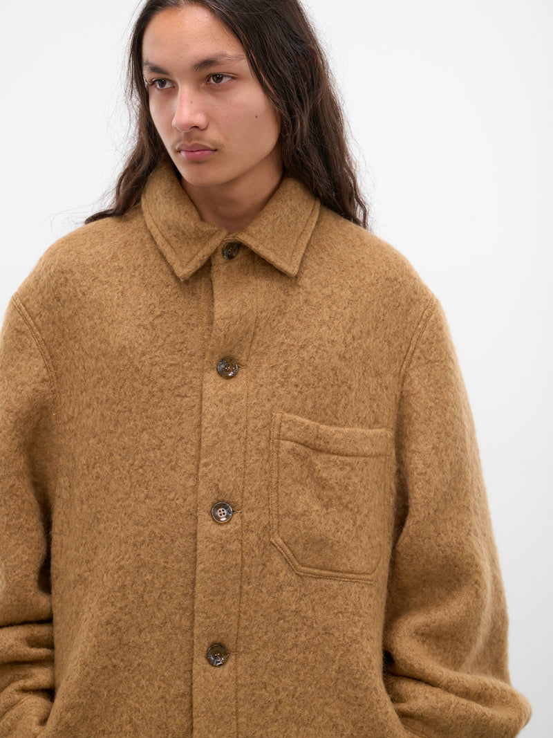 Camel Mohair-Blend Painter's Jacket (252-MJK109-CAMEL)