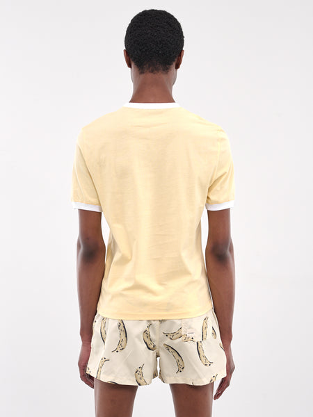 Tシャツ・カットソー JACQUEMUS Men T-shirt Yellow 255JS2812463 1IZ JACQUEMUS - LE T-SHIRT GROS GRAIN LIGHT YELLOW – SOLAR MTP
