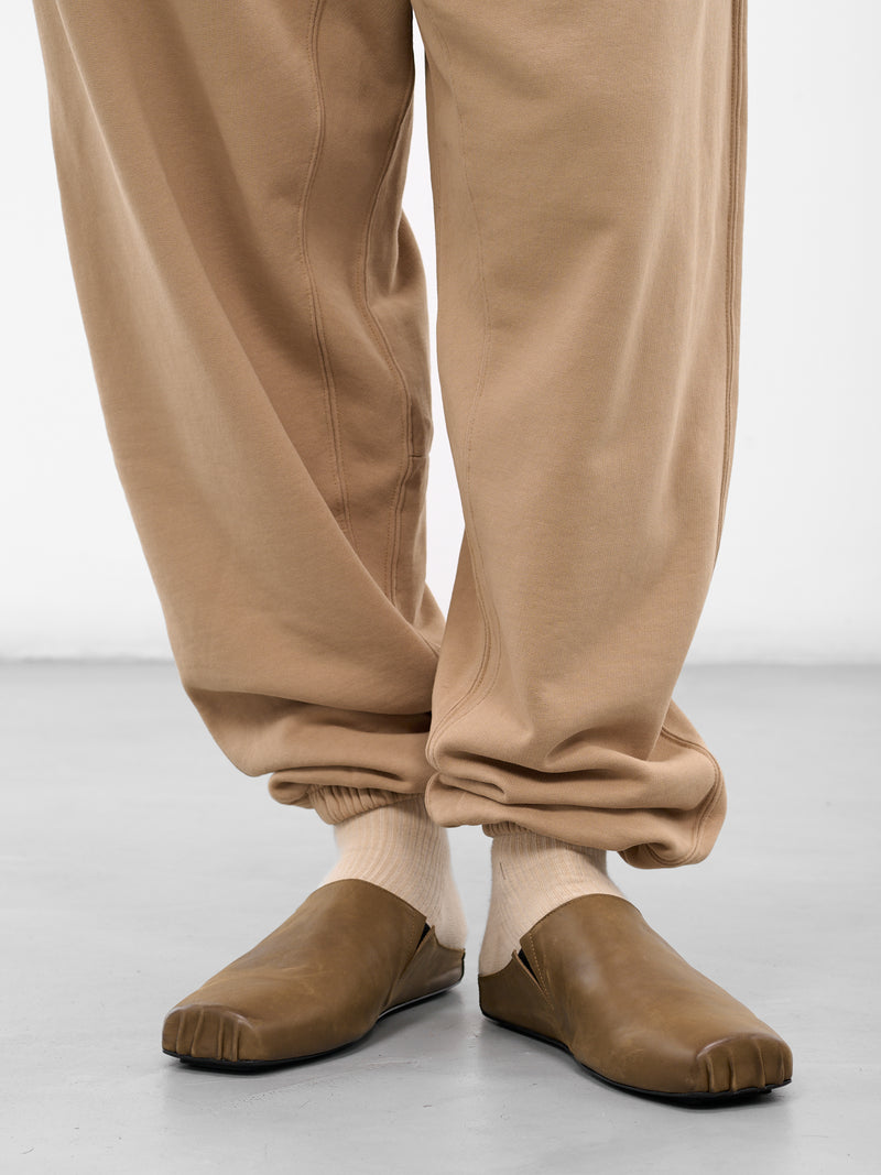 Beige Elasticated Drawstring Joggers (25A96MUJ01-DUNE)