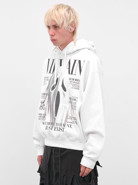 White Ghost Villain Hoodie (25AW47CS410-WHITE)