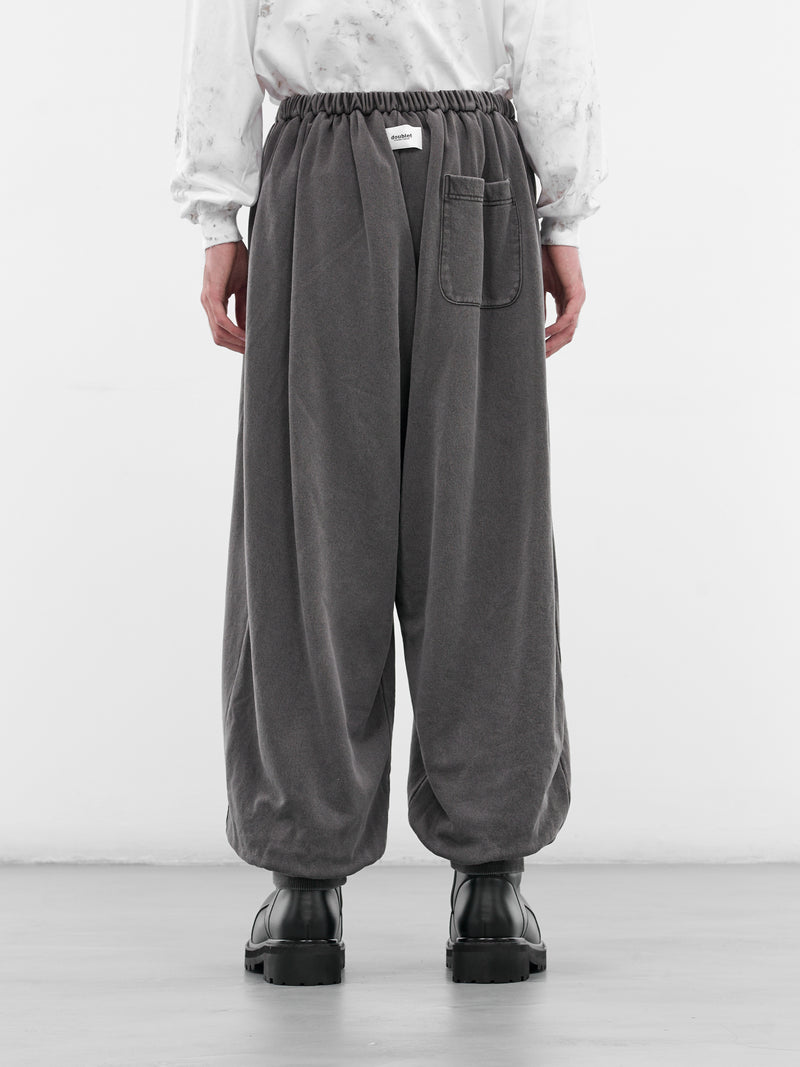 Black Wash Baggy Joggers (25AW49PT319-BLACK)