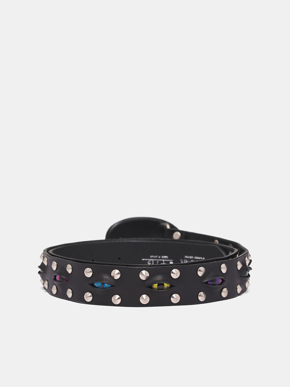 Black Eye Cut-Out Stud Belt (25AW85BT31-BLACK)