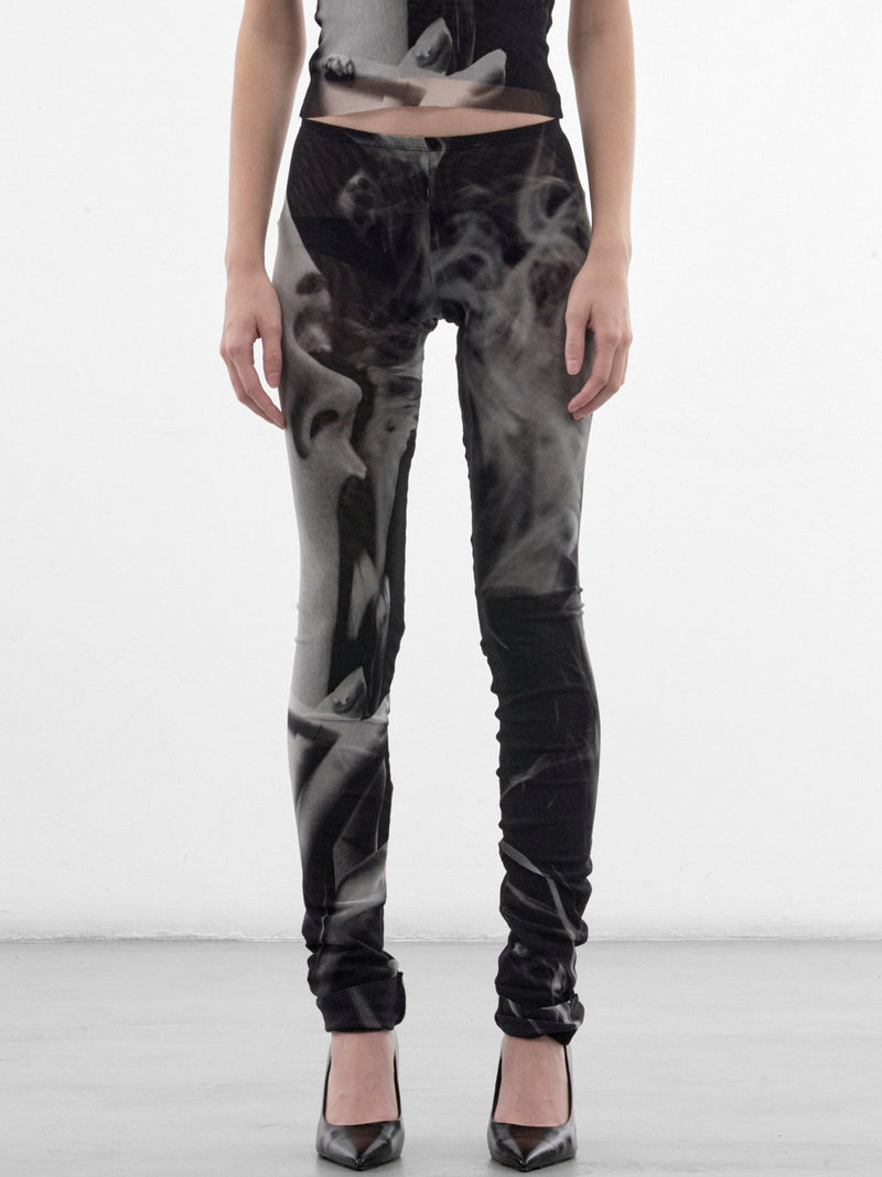 Smoking Women Mesh Flare Pant (26-04-W-TR-169-M031P-MULTI)