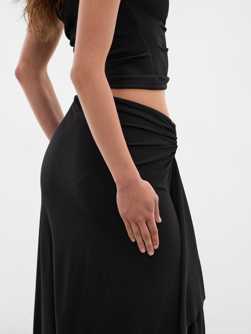 Black Bezel Quartz Cascade Skirt (26014746-BLACK)