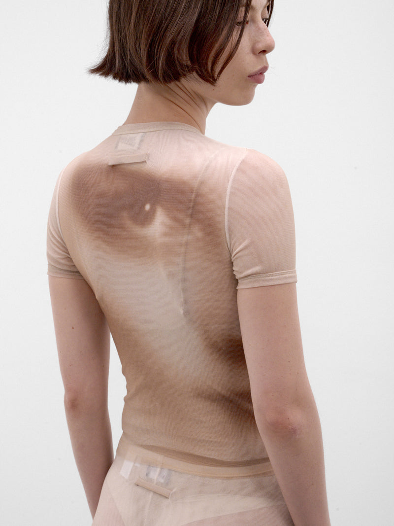 Beige Trompe L'oeil Eye Tank (26/04-W-TO563-M032P-68-BEIGE)