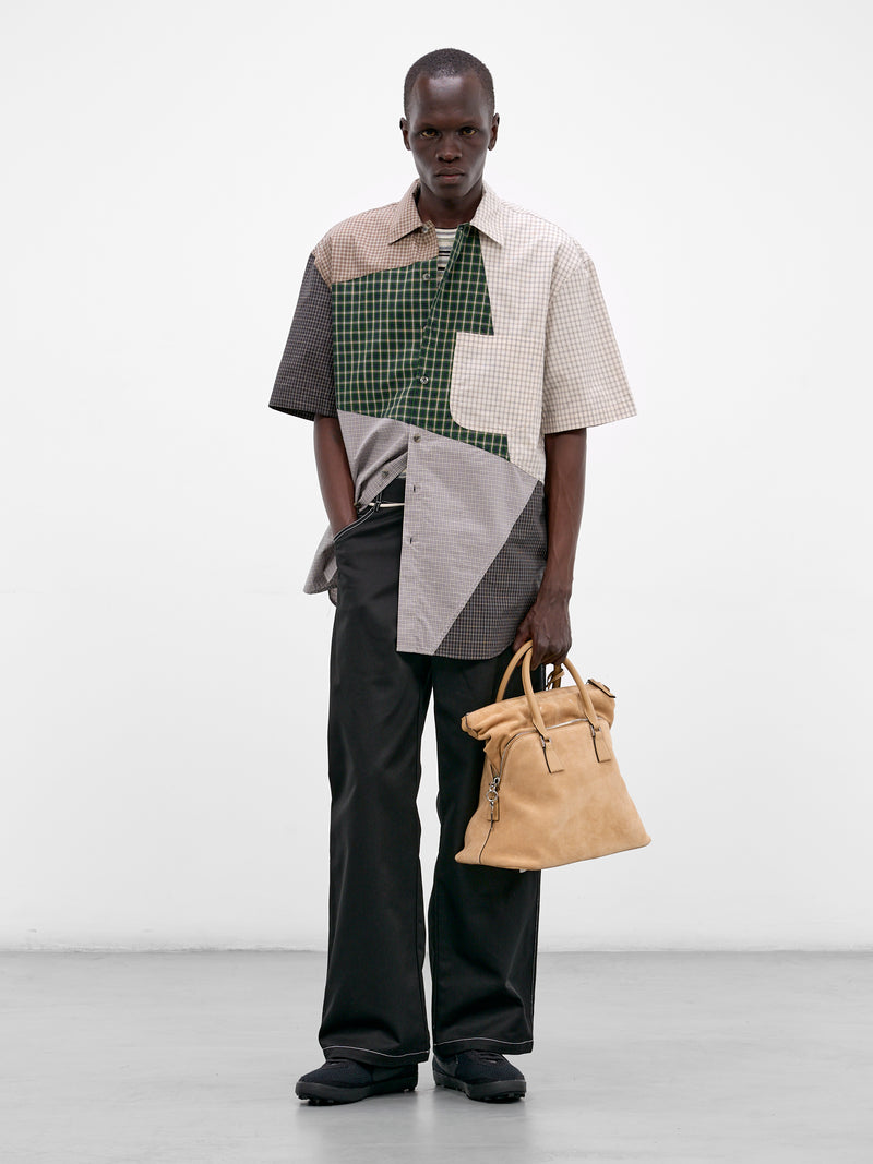 Beige Suede 5AC Soft Bag (SB1WG0085-P8829-HB316-BEIGE)