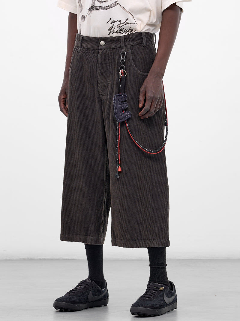 Petrol Cropped Corduroy Trousers (261-MST055-PETROL-FADE-OUT)