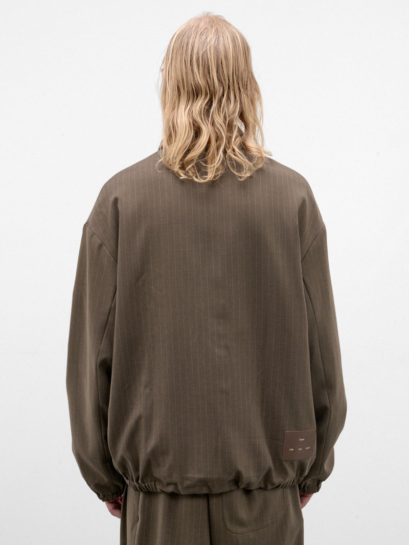 Taupe Slim Zip Coach Jacket (262-MJK122-TAUPE)