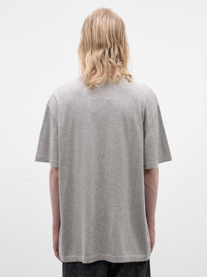 Gray Cotton-Cashmere Tee (269-RIK-GREY)