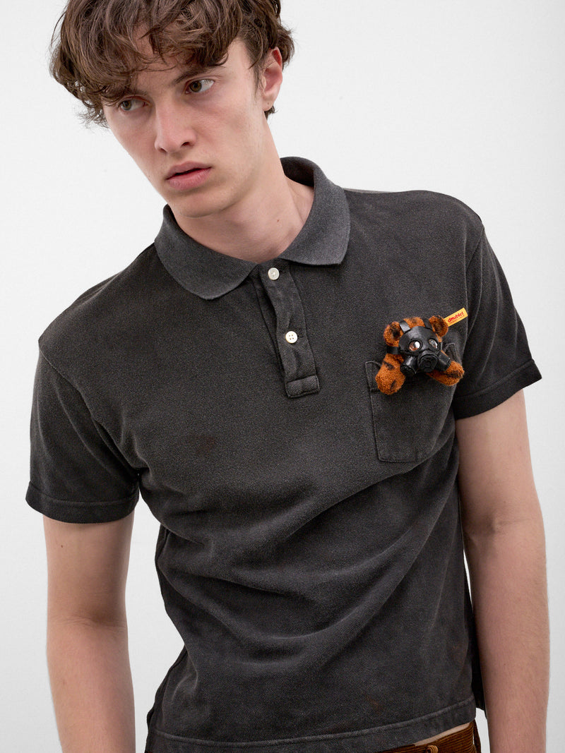 Black Teddy Bear Polo Shirt (26AW39CS454-BLACK)